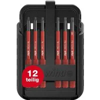Wiha Bit-Set slimBit electric (43161) - 15 tlg., TORX, TORX PLUS, flexibel, kompakt, mobil, VDE