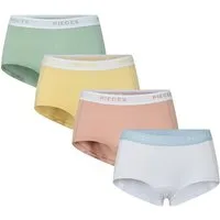 pieces Hipster PCLOGO LADY 4 PACK SOLID NOOS BC (Packung, 4-St., 4er-Pack) Baumwollmischung