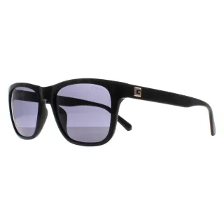 Guess Square Mens Glänzend Schwarz Rauch Grau GU6971