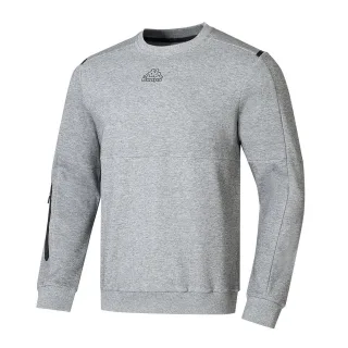 Kappa - Sweatshirt für Herren, Teddy-Stoff (Grau meliert meliert)