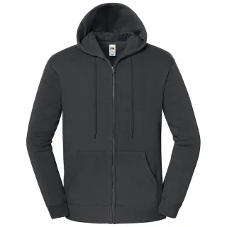 Fruit of the Loom Unisex Erwachsene Ikonisches Premium Vollzip-Hoodie (Helle Graufärbung)