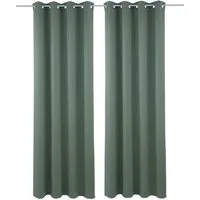 OTTO home Verdunkelungsvorhang Solana (2 St), Ösen, verdunkelnd, 2-er Set, Breite 140 cm, einfarbig