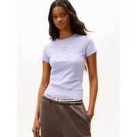 Tommy Jeans Kurzarmshirt TJW SLIM BADGE RIB TEE mit gerippter Struktur