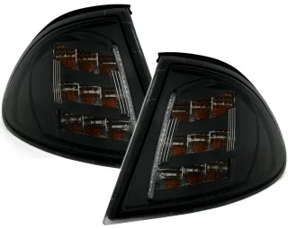 2x LED Frontblinker Blinker Schwarz für BMW 3er E46 Limo Touring ab 1998-09/2001
