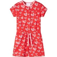 vidaXL Kurzoverall Kinder-Spielanzug Rot 116