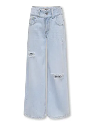 KIDS ONLY - KOGMOTT WIDE LB DEST DNM AZG Light Blue Denim - Gr. - 146