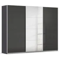 OTTO home Schwebetürenschrank Kleiderschrank Schrank Schlafzimmerschrank Garderobe AGORDO (Breiten 203/271/315/360 cm in drei Griff-Farben - NEU: Farbe SCHWARZ) Top Innenausstattung, in 4 Breiten und 2 Höhen MADE IN GERMANY