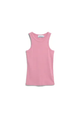 Armedangels - GMT DYE RIB TOP washed berry - Gr. - XS