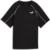 PUMA T-Shirt SPORT RELAXED TEE Kurzarm, Rundhalsausschnitt, mit Logo-Gummidruck, mit Paspelierung