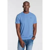 DELMAO Rundhalsshirt Kurzarm, Regular Fit, basic, aus 100% Baumwolle
