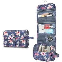 Fintie Kulturbeutel Tragbare Kulturtasche Kosmetiktasche Reisetasche, Große wasserdichte, Aufhängen Make-up Organizer Stauraum Tasche für Damen Mädchen