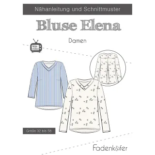 Fadenkäfer Schnitt "Bluse Elena" für Damen