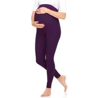 Merry Style Umstandsleggings Damen Lange Umstandshose aus Viskose MS10-297 (1-tlg) elastischer Bund