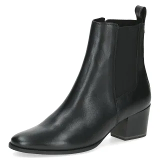 Caprice Stiefelette, Blockabsatz, Ankleboots, Businessschuh mit praktischer Anzhiehlasche