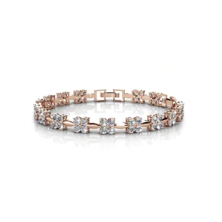 Süße Armbänder - Roségold und Kristall