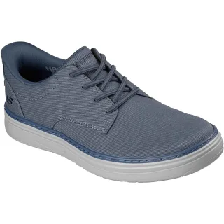 Skechers Hyland Justino Textile Herren Schuhe In Marineblau Mit Schnürung