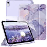 Fintie Tablet-Hülle für iPad 11 Generation 11'' 2025 (A16), iPad 10 Generation 10.9'' 2022, mit Schutzfolie-ultradünne transparente Rückseite Case mit Stifthalter