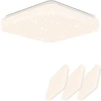 Nettlife LED Deckenleuchte Sternenhimmel Kinderzimmer 15W 21cm 3000K/4000K Weiß Deckenlampe, LED fest integriert, Kinderzimmer Deckenleuchte