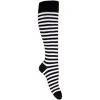 Goldschmidt Kostüme Kniestrümpfe Ringelstrümpfe Ringelsocken Kniestrümpfe schwarz weiß 43/46