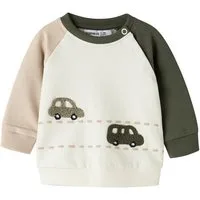 Name It Sweatshirt NBMOMAND LS SWEAT BRU Baumwollmischung, regular fit
