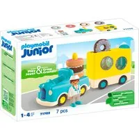 Playmobil® Verrückter Donut Truck mit Stapel- und Sortierfunktion (71702) Konstruktions-Spielset, (7 St), JUNIOR, Made in Europe