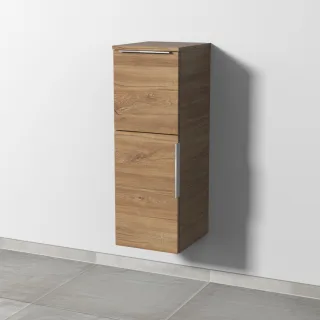 Sanipa 3way Mittelschrank mit 1 Tür und 1 Auszug, Eiche-Kansas, UM12459 UM12459
