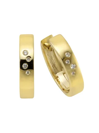Orolino Ohrringe Gold 585 mit 8 Brillanten zus. 0,04ct.