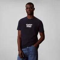 Calvin Klein Jeans T-Shirt Rundhalsausschnitt, Regular Fit, Logoschriftzug