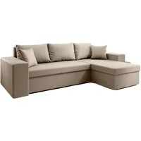 Luxusbetten24 Schlafsofa Designer Sofa Denver, mit Stauraum und Schlaffunktion