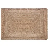 Atmosphera Créateur d'intérieur Teppich Geflochtener Teppich aus Jute, 60 x 90 cm, rechteckig