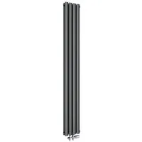 SONNI Badheizkörper Heizkörper Design Röhrenheizkörper modern mit/ohne Multiblock, Anthrazit