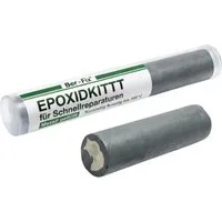 Ber-Fix 2-Komponentenkleber Epoxidkitt Knetmetall Reparaturknete, (Packung), metallgefüllt, wasserfest, hitzebeständig bis 300 °C