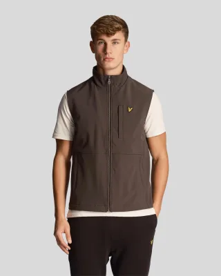 Lyle & Scott Softshell-Gilet für Herren in Grau