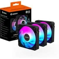 AORUS EZ CHAIN FAN 120, Gehäuselüfter schwarz, 3er Pack, 120 mm
