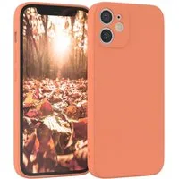 EAZY CASE Handyhülle für Apple iPhone 12 Mini Hülle Silikon 5,4 Zoll, Schutzhülle mit Kameraschutz telefonhülle elastisch bumper tpu Orange