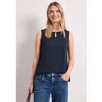 STREET ONE V-Shirt aus strecthigem Viskosematerial