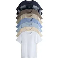 The Set T-Shirt The Set Regular Fit Kurzarm-T-Shirts im 8er-Pack (8-tlg)
