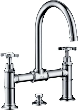 Hansgrohe 3-Loch Waschtischarmatur Brücke Axor Montreux Standmodell chrom, 16510000 16510000