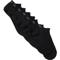 HUGO Sneakersocken Socken 6P AS UNI CC W 10 (6-Paar) mit Markenschriftzug am Bündchen