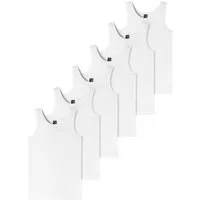 Schiesser Unterhemd 6er Pack Teens Boys 95/5 Organic Cotton (Spar-Set, 6-St) Unterhemd / Tanktop - Baumwolle - Runder Halsausschnitt