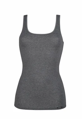 SKINY - Skiny Damen Tank Top 2er Pack Cotton Advantage anthra melange - Gr. - 38