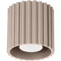 SOLLUX lighting Deckenleuchte Plafond Aura 1 Taupe Gu10, Nicht enthalten