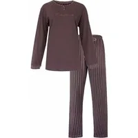 Medaillon Schlafanzug Damen Pyjama lang (2 tlg) Baumwolle