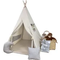 Pamek Tipi-Zelt Tipi-Zelt Spielzelt Kinderzelt für Kinderzimmer Babyzelt Vigwam, Personen: 2 (2 tlg)