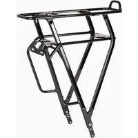 AtranVelo Fahrrad-Gepäckträger E Bike Gepäckträger 26 28 Zoll schwarz E Max STePS Alu verstellbar fü