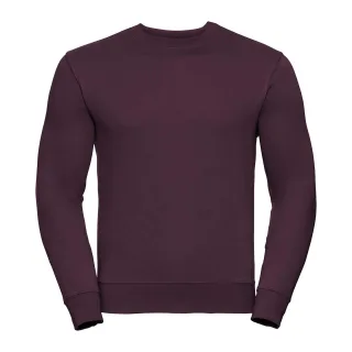 Russell - Sweatshirt für Herren angesetzte Ärmel (Burgunderrot)