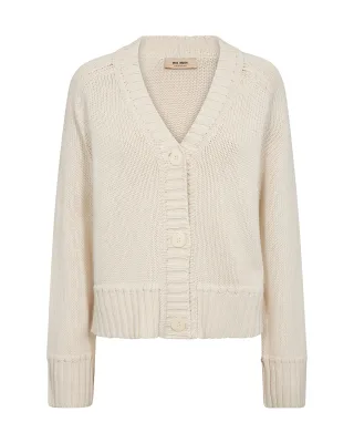 MOS MOSH - MMRola Bine V-Neck Knit Cardigan ecru - Gr. - XS