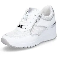 MARCO TOZZI Marco Tozzi Damen Keil Sneaker weiß silber Sneaker