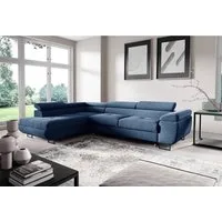 Fun Möbel Ecksofa Sofa mit Schlaffunktion FUN LUCY Cordstoff Poso, Rundumbezug, 3 x Kopfteil abklappbar
