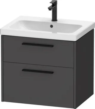 Duravit D-Code Waschtischunterschrank wandhängend Schubk. 2, DC46710BD490000